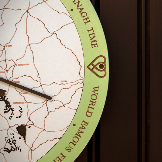 Fermanagh time unique handmade wallclock