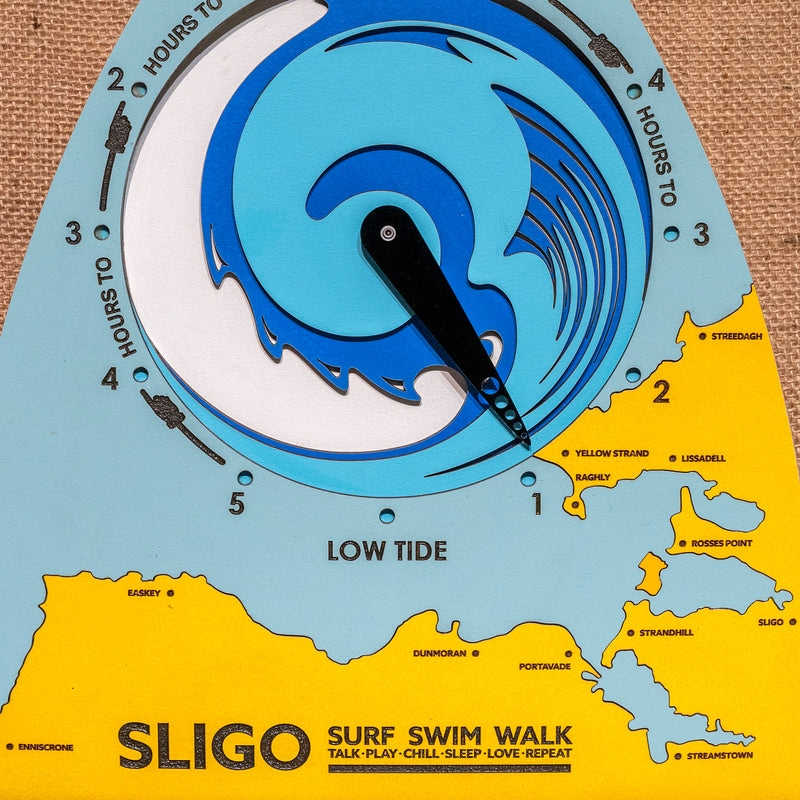 Sligo tide clock for beach walks and surf