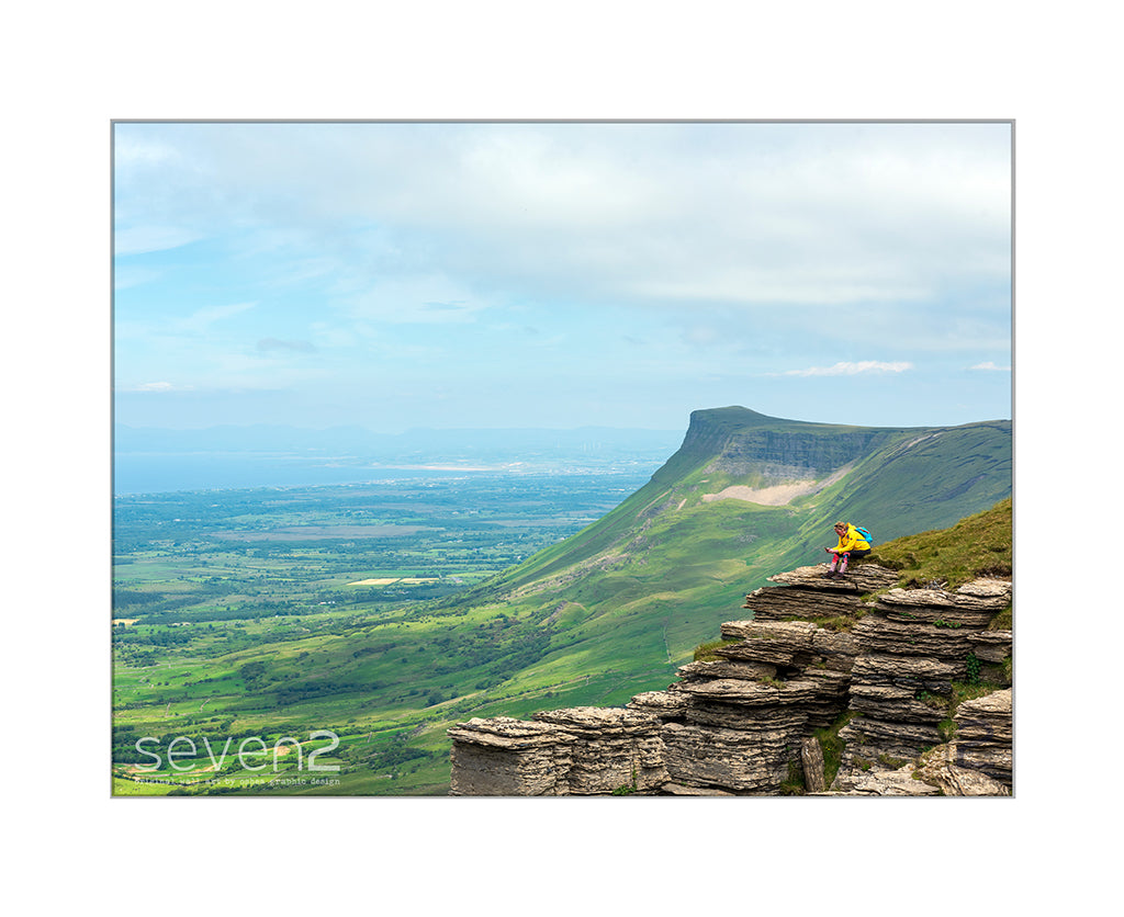 Looking toward Bundoran and Rossnowlagh from top of Ben Bulben Sligo on wild atlantic way