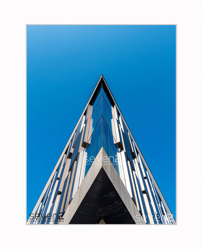 modern architecture symmetrical point facade near Georges square Glasgow