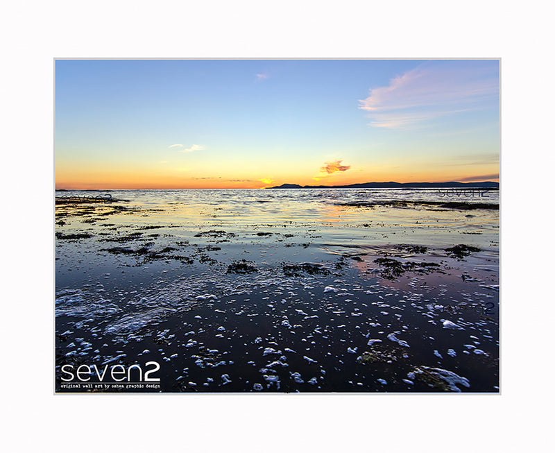 photo of sunset in a rock pool Bundoran, co Donegal. Wild Atlantic Way