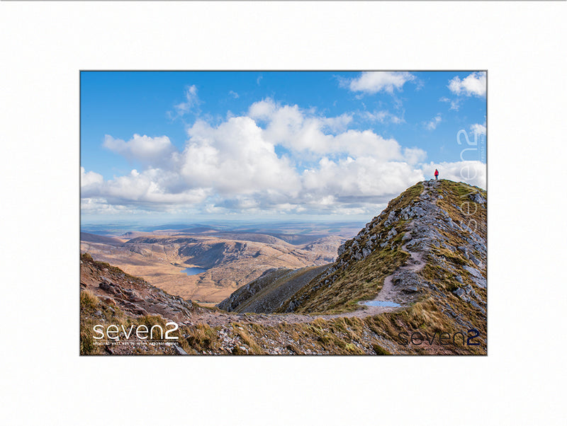 Blue sky on summit of Errigal mountain co.Donegal Wild Atlantic Way