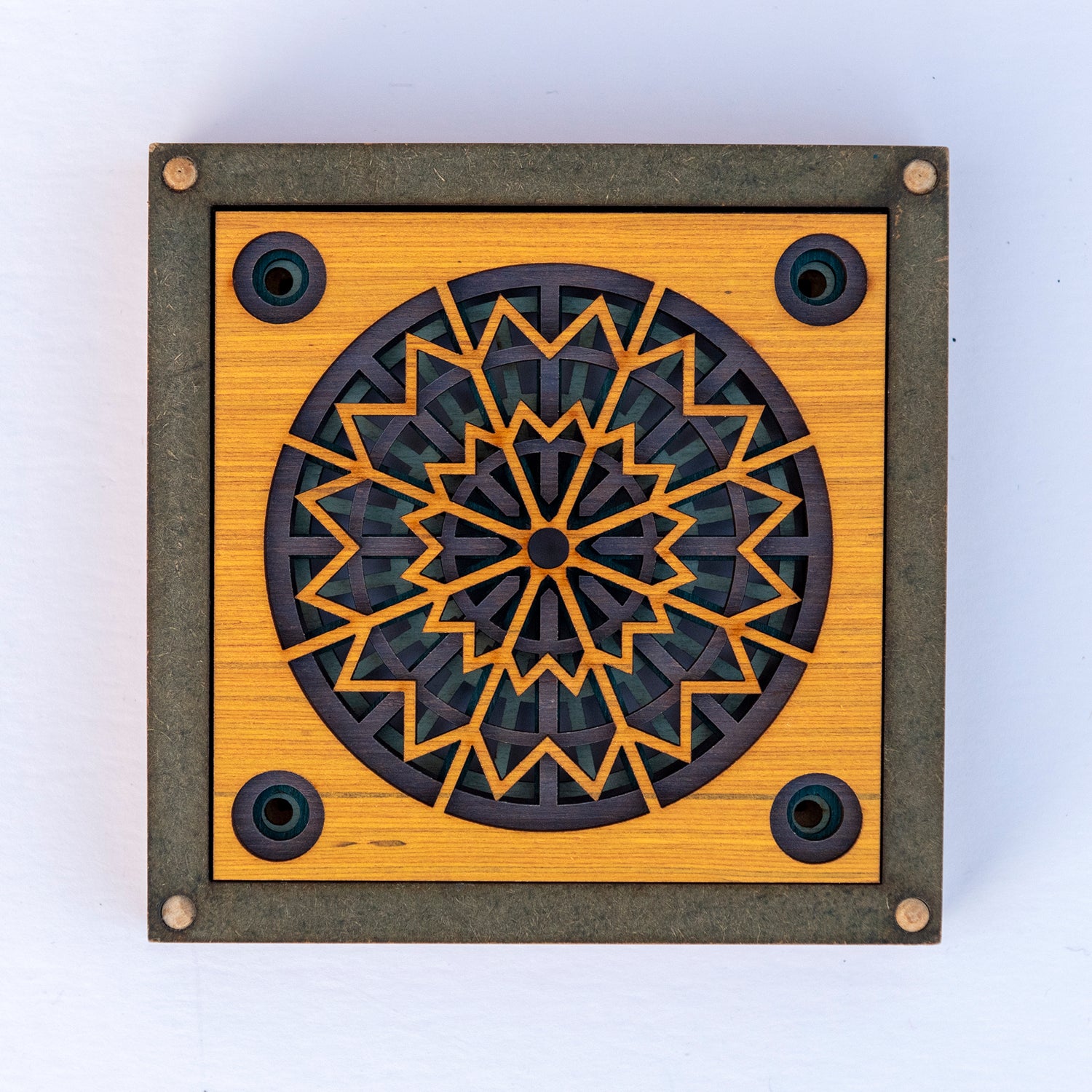 box of 4 geometric design coasters