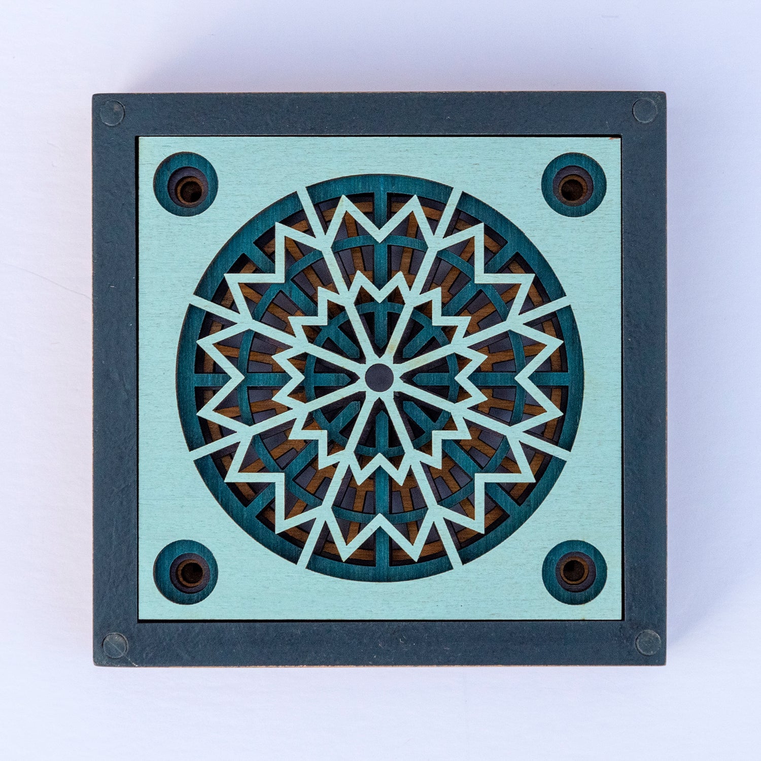 box of 4 geometric design coasters