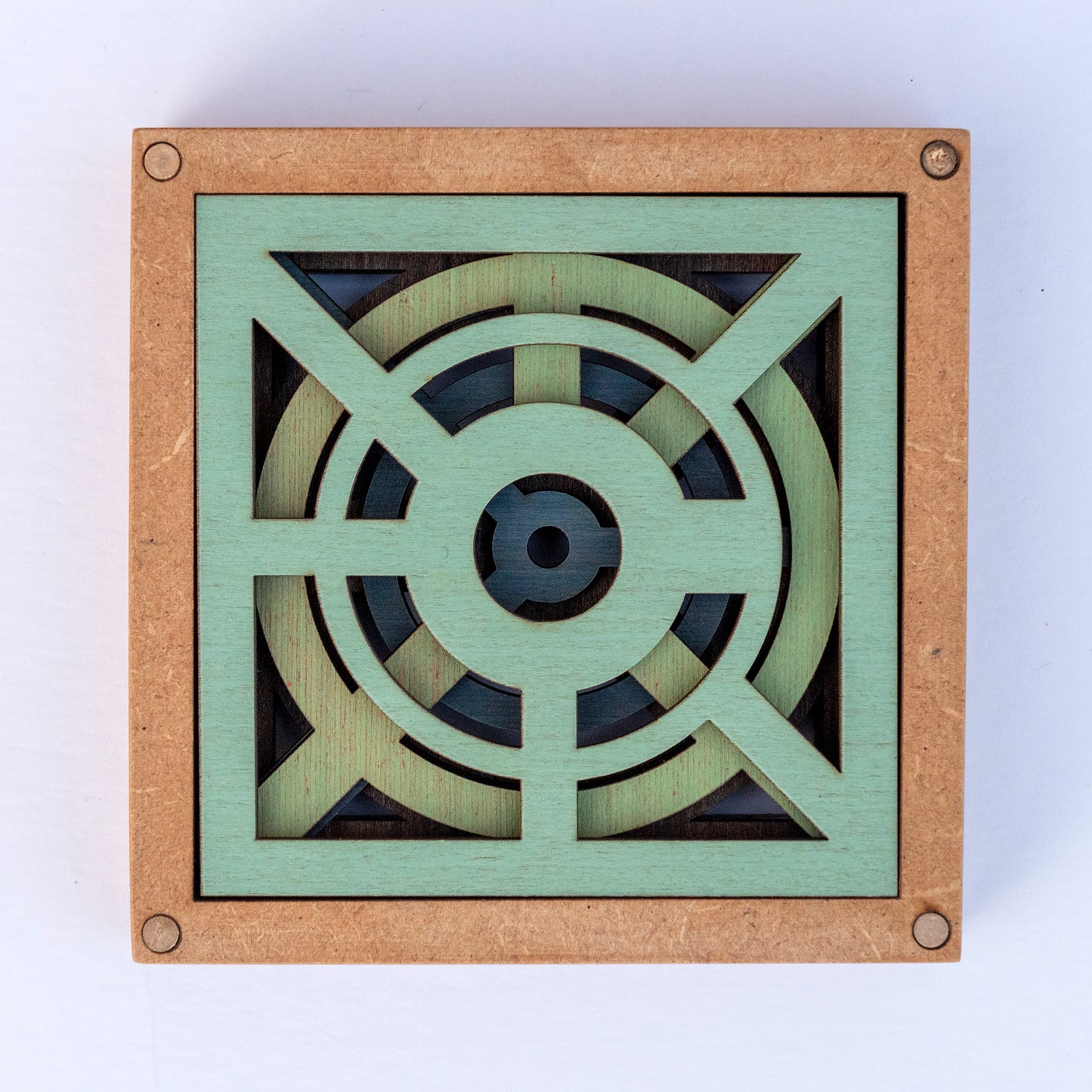 box of 4 geometric design coasters