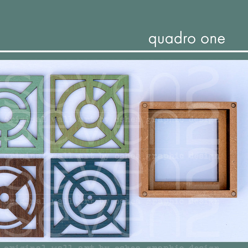 box of 4 geometric design coasters