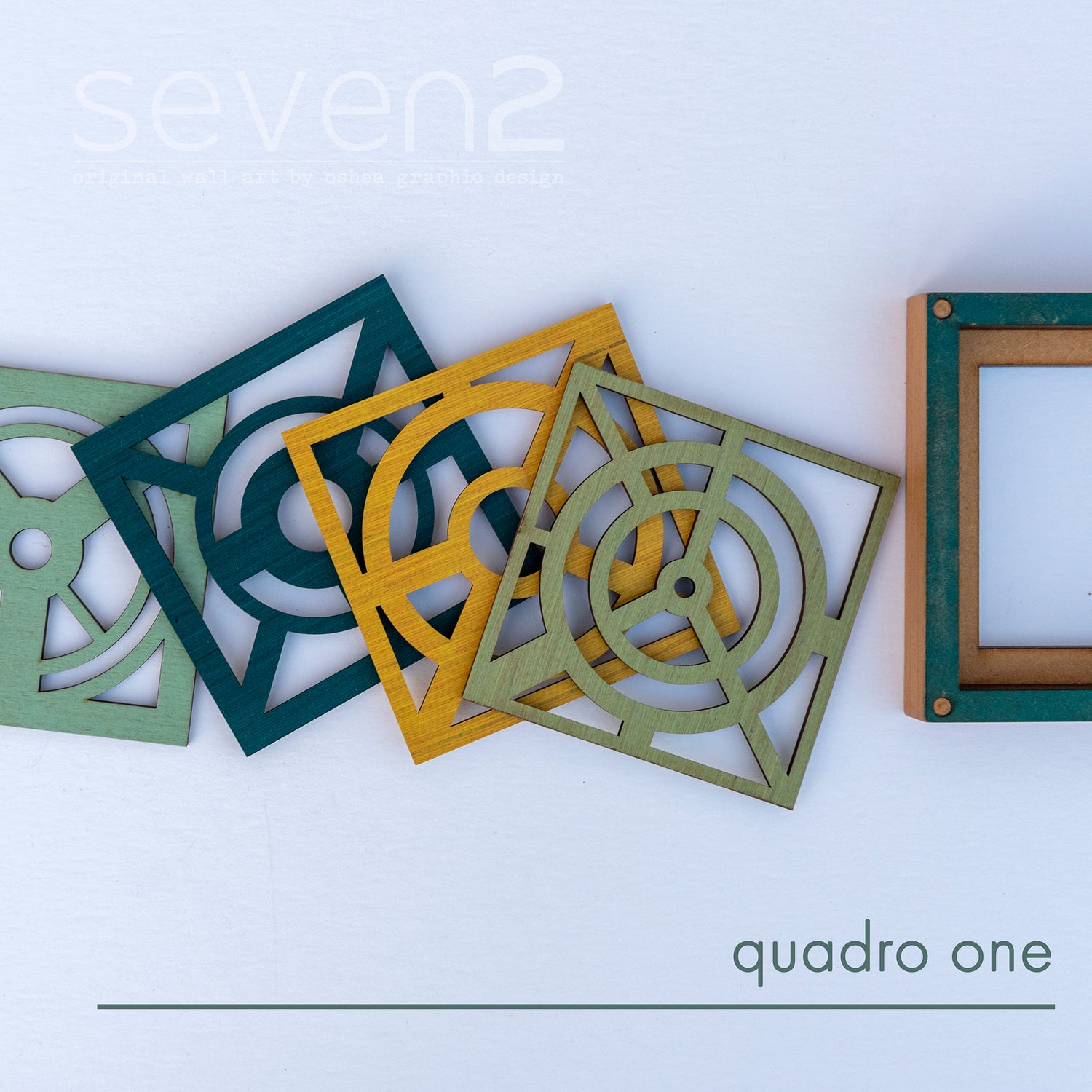 box of 4 geometric design coasters