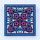 Noughts and crosses. An original multi layered mandala artwork designed using geometric and symmetrical patterns. Unique statement wall décor.
