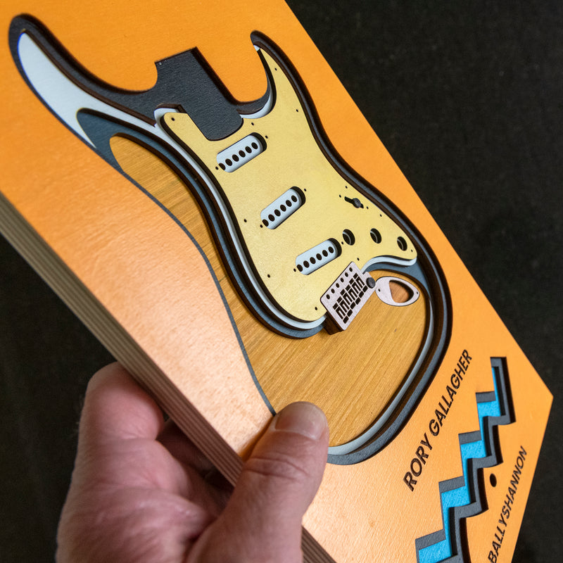 wooden multilayered strat design 