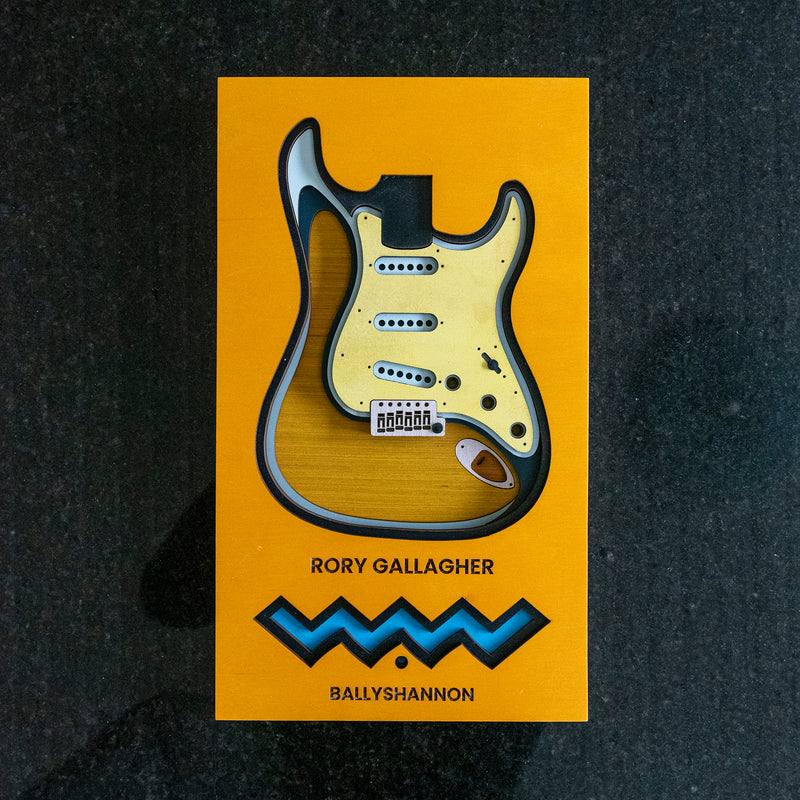 wooden multilayered strat  guitar design 